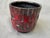 Vintage Red Black Planter Italy For Sale In New York - Image 6 of 13
