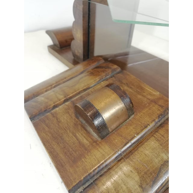 Brown Art Deco Box in Glass and Copper, 1940s For Sale - Image 8 of 11