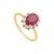 Not Yet Made - Made To Order Mozambique 1.52ct Ruby & Diamond Statement Ring Size 8 in 14k Yellow Gold For Sale - Image 5 of 18