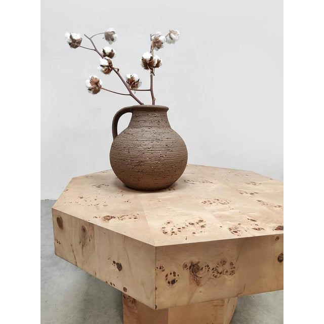 Octogan Wooden Coffee Table For Sale - Image 3 of 4