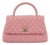 Chanel Coco Flap Pink Caviar Leather Gold Hardware Top Handle Bag For Sale