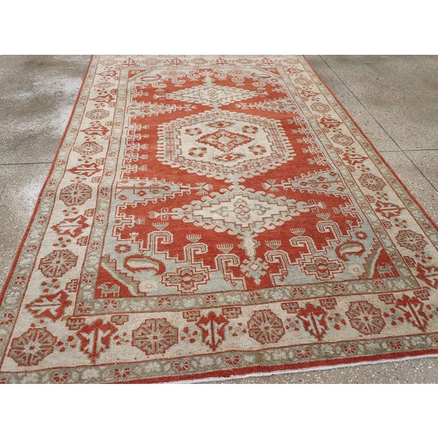 Galerie Shabab Collection Mid-20th Century Persian Veece Rug For Sale In New York - Image 6 of 7