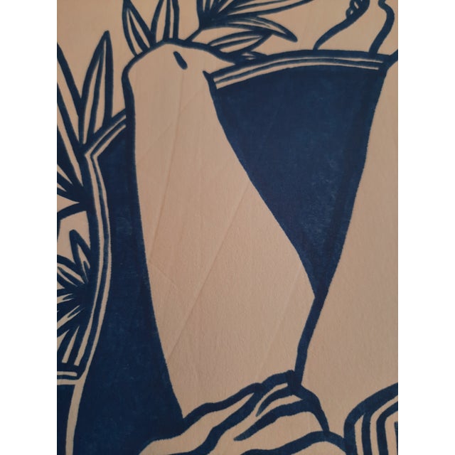 Mid-Century Modern Male Graphic Art French Artist Maud Peloq For Sale - Image 3 of 8
