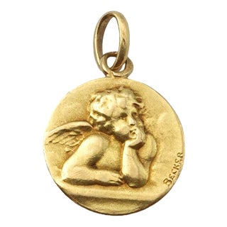 Raphaels Angel Medal from Becker For Sale