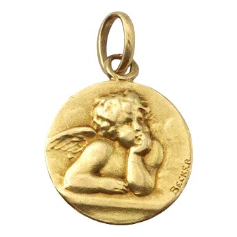 Raphaels Angel Medal from Becker For Sale