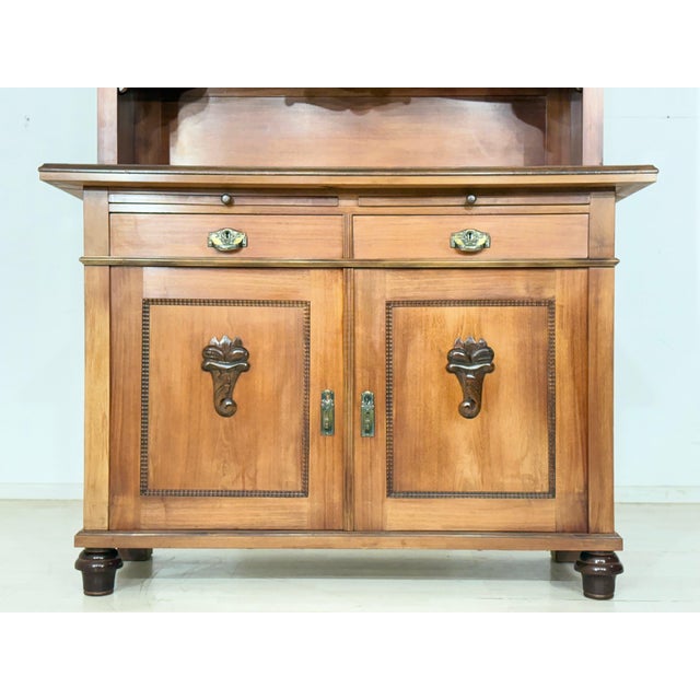 Antique Art Nouveau Kitchen Cabinet in Oak & Pine, 1900s For Sale - Image 10 of 15