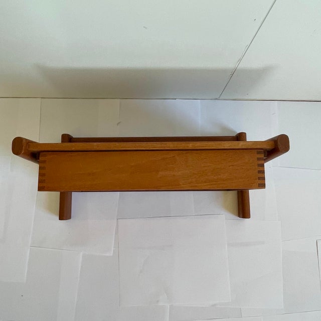 Mid-Century Modern 1960s A Floating Teak Night Stands Mid Century Danish For Sale - Image 3 of 6