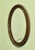 Large Edwardian Wood Finish Oval Mirror This Mirror has a 3” wide moulded oval frame, this has a Simulated Wood finish The...
