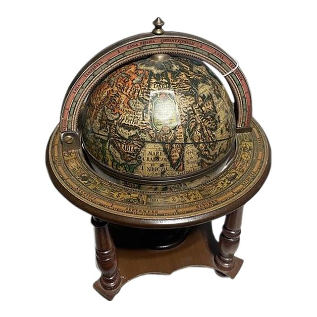 Vintage Globe Bar Ice Bucket For Sale