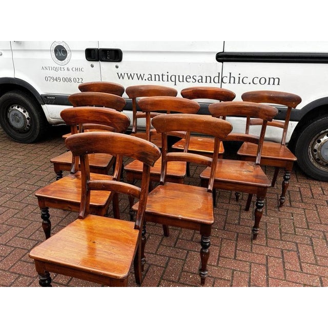 Extending Dining Table & 10 Chairs with 2 Leaves, Set of 11 For Sale - Image 15 of 18