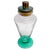 Mid-Century Modern Mid 20th Century Art Deco Glass Cocktail / Martini Shaker Set With Teal Base For Sale - Image 3 of 9
