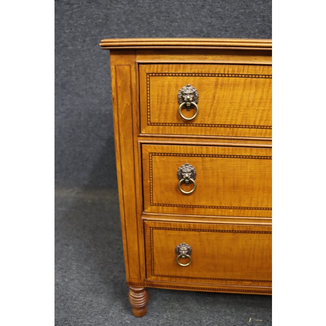 Late 20th Century Councill Tiger Maple Chest For Sale - Image 5 of 12