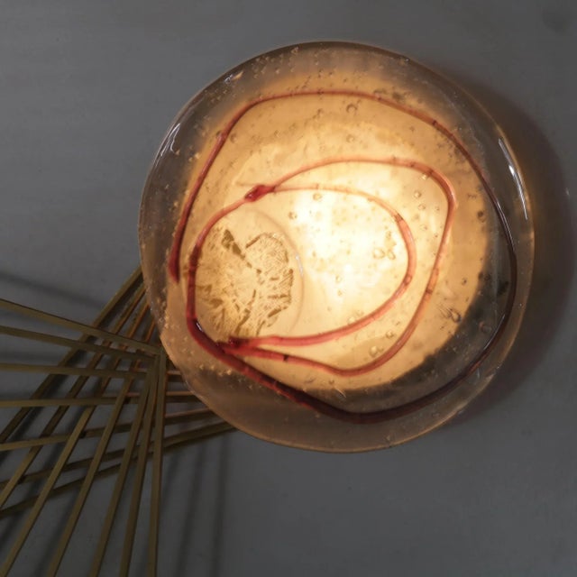 Metal Italian Sculptural Wall Light by Angelo Brotto for Esperia, 1970 For Sale - Image 7 of 18