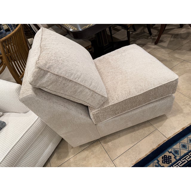 Mid-Century Modern Armless Slipper Chair For Sale - Image 3 of 9