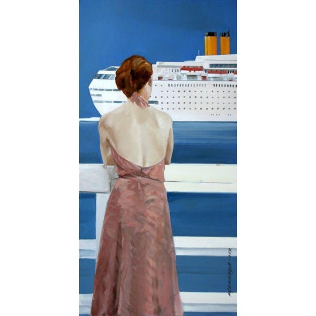 Marek Okrassa, A Jetty, 2012, Oil on Canvas For Sale - Image 3 of 5