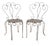 Vintage French Decorative Garden Chairs in Iron, 1950s, Set of 2 For Sale