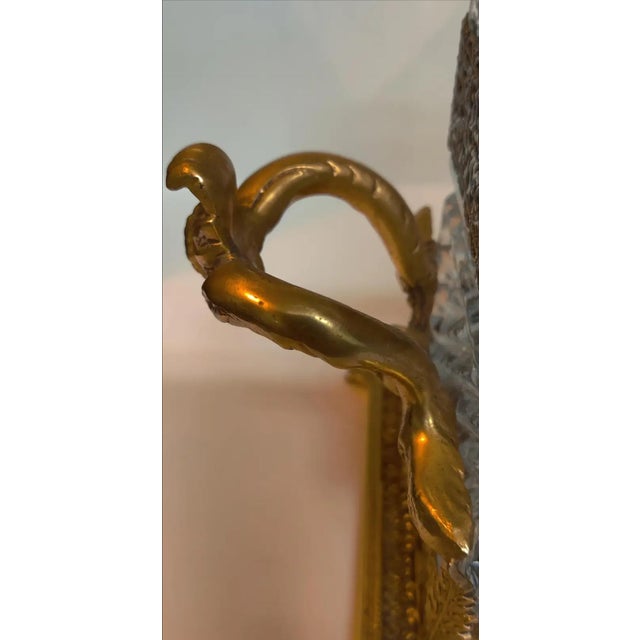 Vintage Ornate 2 Decanter Tantalus - Mid-20th Century For Sale - Image 14 of 18
