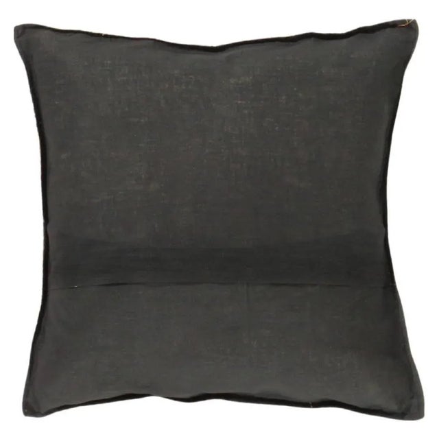 With its sleeky and shimmery surface and brocade pattern, Pasargad Furnish's Indian sari silk brocade pillow serve as a...