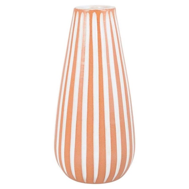 1960s Slender Baluster-Shaped Vase with Stripes by Ingrid Atterberg for Upsala-Ekeby, 1960s For Sale - Image 5 of 5