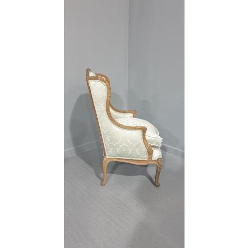French Winged Armchair For Sale - Image 11 of 18