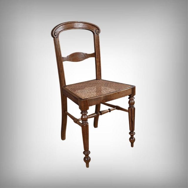 Louis Philippe Oak Chairs, Late 19th Century, Set of 5 For Sale - Image 3 of 18