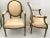 French Bronze Louis XVI Fauteuils in New Yellow Damask Upholstery -A Pair For Sale In Los Angeles - Image 6 of 13