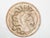 An Italian painted and gilt terracotta medallion from the early 20th century depicting a horse's head seen in profile....