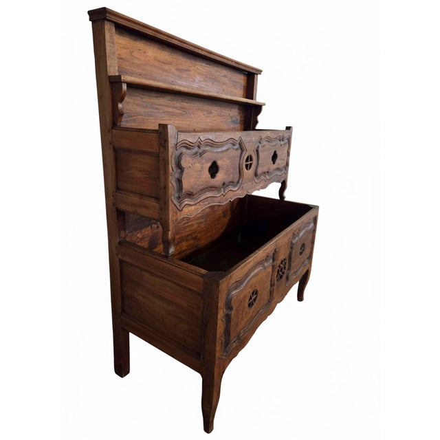 The vaisselier-pétrin was the undisputed center of the French provincial farmhouse kitchen — and this 19th century Louis...