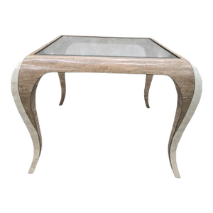 Late 20th Century Postmodern Karl Springer Style Sculptural Coffee Table