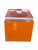 1980s Alessandro Albrizzi Mid Century Modern Orange Lucite Ice Bucket Box For Sale - Image 5 of 8