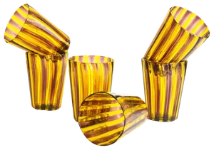 Cocktail Set in Murano Glass by Mariana Iskra, Set of 6
