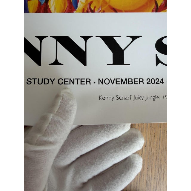 Juicy Jungle Exhibition Poster from Kenny Scharf, 1984, in Good conditions. Designed from 2000