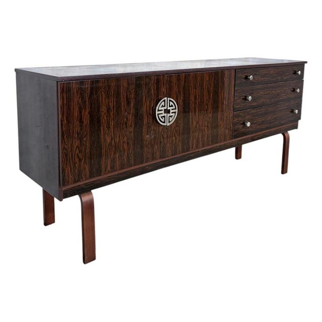 1960s Vintage Sideboard with Raised Legs, 1960s For Sale - Image 5 of 11