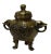 Chinese Chinese Oriental Bronze Metal Incense Burner Display For Sale - Image 3 of 6