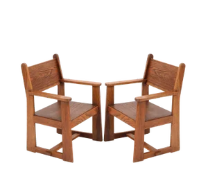 Set of Art Deco Children's Armchairs by Jan Wils for Eik en Linden, 1918