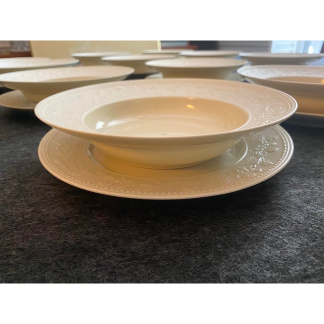 J. L. Coquet Limoges Georgia Ivory Dinnerware Set- 63 Pieces