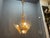 Gold Murano Glass Rod Brass Chandelier by Gaetano Sciolari, Italy, 1970s For Sale - Image 8 of 12