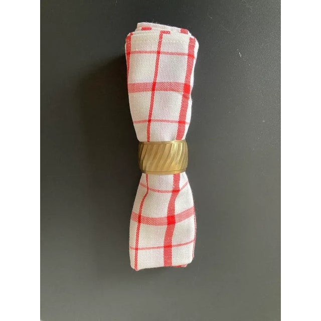 Red and White Picnic Napkin From Romania For Sale In New York - Image 6 of 12
