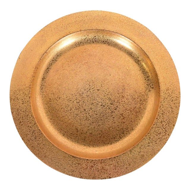 Tiffany Studios New York Bronze Doré Plate For Sale