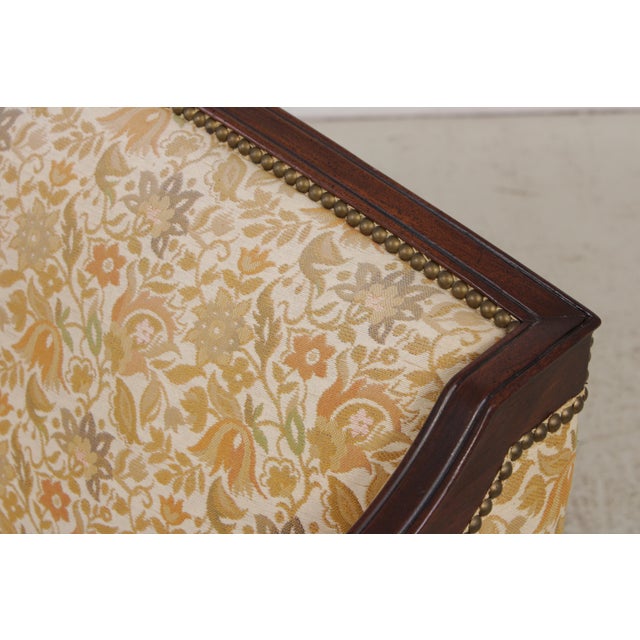 Hickory Chair Co Sheraton Style Mahogany Loveseat Settee For Sale - Image 10 of 15