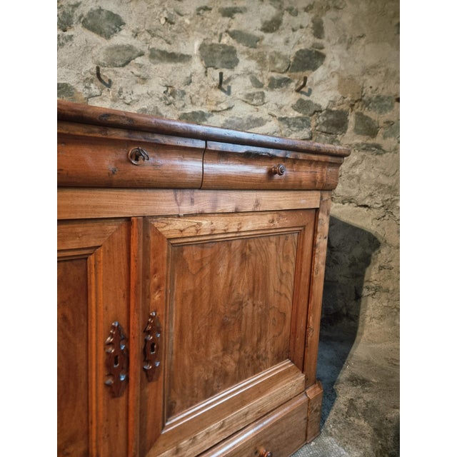 19th Century Louis Philippe French Elm Sideboard For Sale - Image 6 of 18