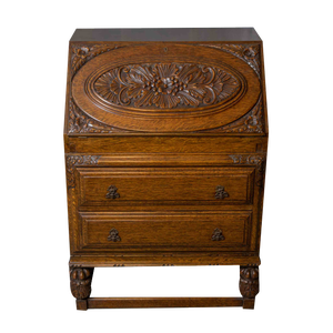 Early 20th Century Oak Writing Secretaire
