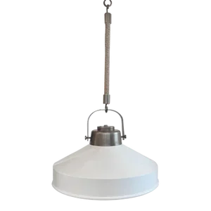 Brooklyn Pendant by Hinkley Lighting in White/Brushed Bronze