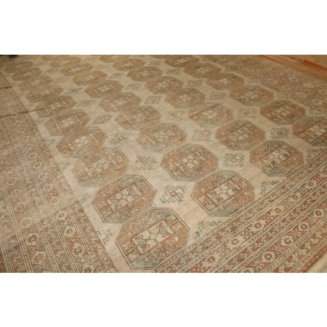 Vintage Large Zabihi Collection Afghan Tribal Ersari Rug - 10'7" x 14'11" For Sale In New York - Image 6 of 12