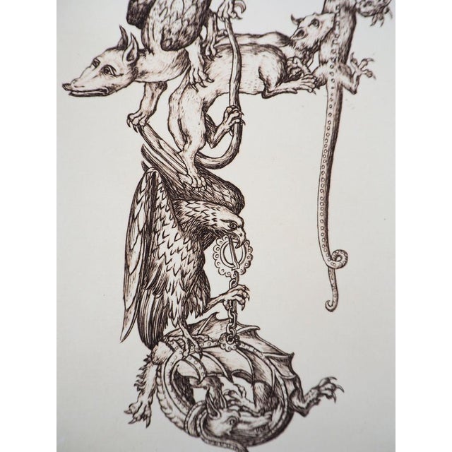 Cécile Reims, Chaîne animale, 20th Century, Engraving For Sale - Image 6 of 9