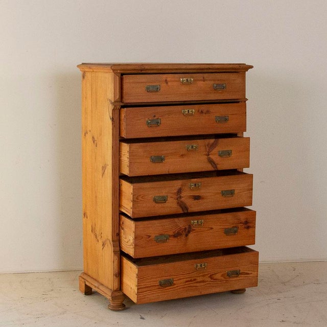 19th Century Antique Swedish Pine Chest Of Drawers Chairish