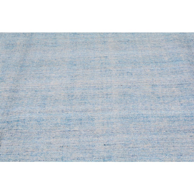 Contemporary Early 21st Century Modern Minimalist Hand Loomed Rug With Soft Texture,9'X11'9" For Sale - Image 3 of 7