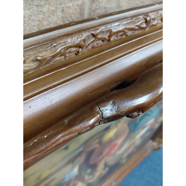 Early 20th Century Framed Signed "Le Repas Des Mousquetaires" After Francesco Tito on Canvas For Sale - Image 11 of 12