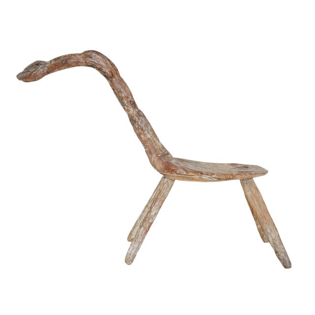 Late 19th Century 19th Century Natural Form Oak Childs Stool, 1880s For Sale - Image 5 of 9