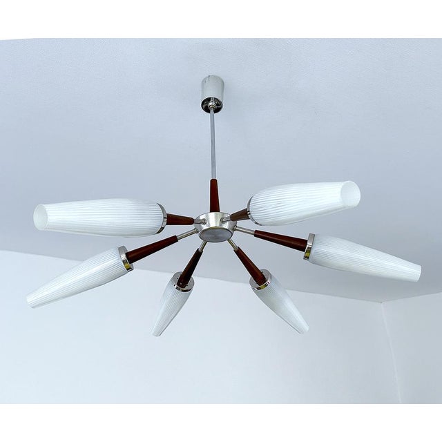 Large Vintage Sputnik Chandelier, 1960s For Sale - Image 12 of 18